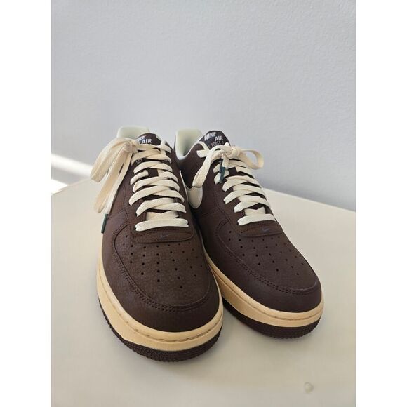 Nike Air Force 1 Low Mocha Brown Cream Sail Men’s Size 9 Streetwear RARE - Picture 5 of 9